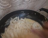 A picture of step 14 of Home Made Fettuccine Alfredo Pasta.