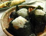 A picture of step 5 of Bonito Flake Rice Ball Bento.