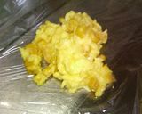 A picture of step 5 of For Bentos: Corn and Cheese Egg Chakin (Bundles).