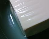 A picture of step 1 of Warm Tofu with Soy Milk and Melting Cheese.