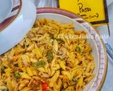 A picture of step 8 of Chicken Fajita Pasta.
