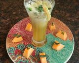 A picture of step 5 of Muskmelon mojito.