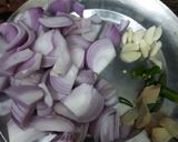A picture of step 1 of Shahi paneer with lacha paratha.
