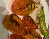A picture of step 6 of Chullu kabab with butter saffron rice.