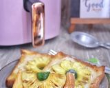 Foto langkah ke 3 dari resep Roti Bakar Topping Yogurt Nenas dg Air Fryer.