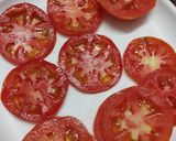 A picture of step 1 of Italian tomato bite.