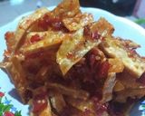 Foto langkah ke 6 dari resep Keripik Kering singkong Pedas Manis.