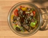 A picture of step 2 of Microwave Jar-Cooked Tuna Tomato Ragù.