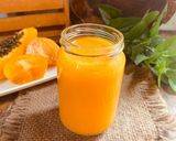 Foto langkah ke 4 dari resep Jus Buah Kesemek Pepaya.