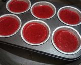 A picture of step 12 of Creamy red velvet cupcakes (without oven).