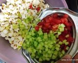 A picture of step 3 of Jain Popcorn Bhel.