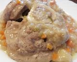 A picture of step 5 of Ossobuco with Vegetables.