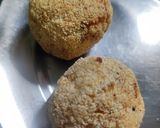 A picture of step 3 of Chokha na balls (Rice balls).