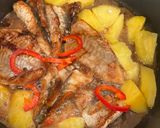 A picture of step 3 of Vietnamese Sweet and Sour Soup (Canh Chua) and Braised Catfish (Ca Bong Lau Kho To).