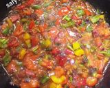 A picture of step 4 of Shakshuka with Eggs and Cheese.