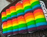 Foto langkah ke 6 dari resep Rainbow Rollcake Putih Telur.