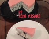 Foto langkah ke 9 dari resep Oreo chesse cake lapis chocolate strawberry.