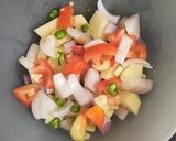 A picture of step 2 of Moong Dal Khichdi.