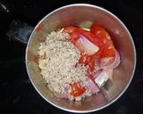 A picture of step 3 of Rajma masala.