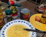 A picture of step 7 of Hong Kong Corn and Ginger Soup with Crab Meat.