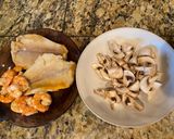A picture of step 1 of Banh Canh with Fish and Shrimp.