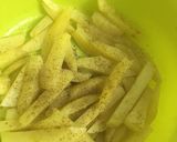 صورة لخطوة 2 من وصفة بطاطس ويدجز مشوية ❤️😍