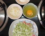 รูปขั้นตอนการทำที่ 1 ของ Cabbage Omlette Cheese&Mayo (ออมเลตกะหล่ำปลี&ชีส&มายองเนส)