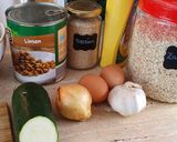 Ropogós cukkinis-lencsefasírt recept fázis 1 fotója