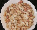 A picture of step 1 of Peanut Halwa.