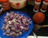 A picture of step 1 of Onion soup.