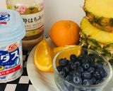 Foto del paso 1 de la receta: Smoothie de arándanos, piña, naranjas yogur natural