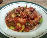 Foto langkah ke 7 dari resep Cumi petai bumbu pedas.
