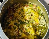 A picture of step 3 of Vegetable Pulao💚💚.