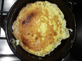 Omelette de queso y tomate