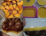 Foto langkah ke 1 dari resep Puding Labu Lapis Coklat.