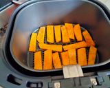 A picture of step 3 of Masala Suran fingers made in Air fryer.