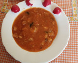 Foto del paso 8 de la receta: Sopa de tomate con hierbabuena y gambas