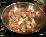 A picture of step 1 of Easy Creamy Bacon, Asparagus, Tomato Pasta with Boursin (or Cream Cheese).