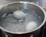 金銀蛋炒莧菜的食譜步驟1照片