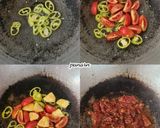 รูปขั้นตอนการทำที่ 5 ของ บาร์บีคิวเนื้อกับผักย่างในกะทะ