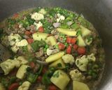 A picture of step 7 of Vegetables rice.