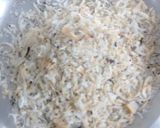 A picture of step 1 of Coconut dryfruites burfi.