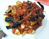 Foto langkah ke 2 dari resep Balado ikan salai (asap) patin tempe jengkol ala mimi Shidqya.