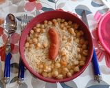 Foto del paso 7 de la receta Garbanzos con Fideos y Chorizo