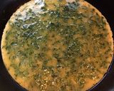 A picture of step 5 of Spinach Mushroom Omelette.