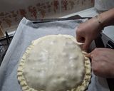 A picture of step 8 of Fava Bean and Sausage Empanada.
