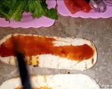 A picture of step 5 of Long bun sandwich.
