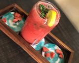 A picture of step 3 of Water melon shots.