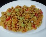 A picture of step 5 of BhelPuri Chat.