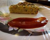 A picture of step 6 of #noodlessavourycake.